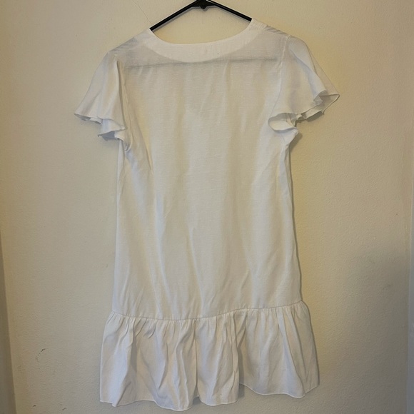 White Button Down Mini Dress - Picture 5 of 5